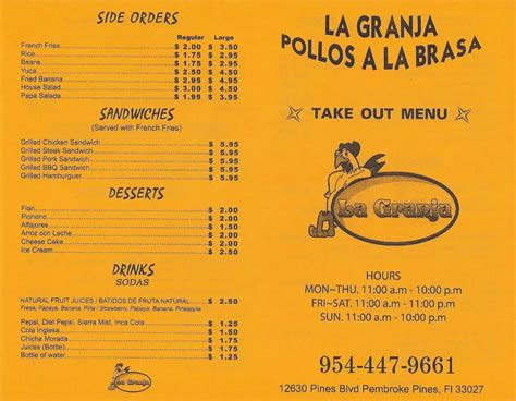 la granja restaurants|la granja restaurant menu with prices.